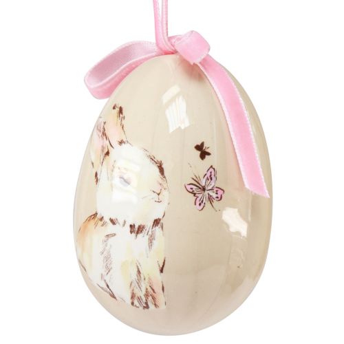 Floristik24 Decorative Easter eggs for hanging with motifs 4.5×6.5cm 6 pcs