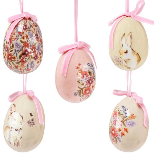 Floristik24 Easter eggs decorative eggs for hanging with motifs 4-6cm 12pcs