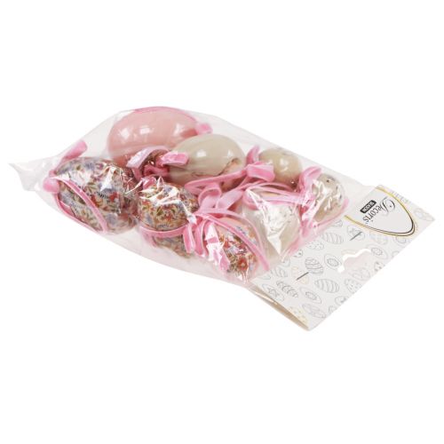 Floristik24 Easter eggs decorative eggs for hanging with motifs 4-6cm 12pcs