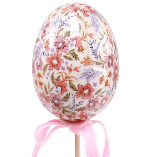 Floristik24 Flower stick Easter eggs on stick with motifs 4×5.5cm 6 pcs