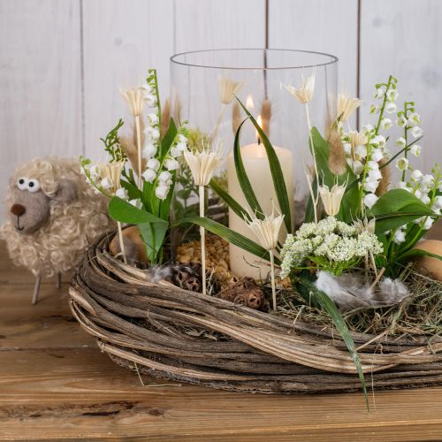 Floristik24 Snowdrop with grass ball 24cm