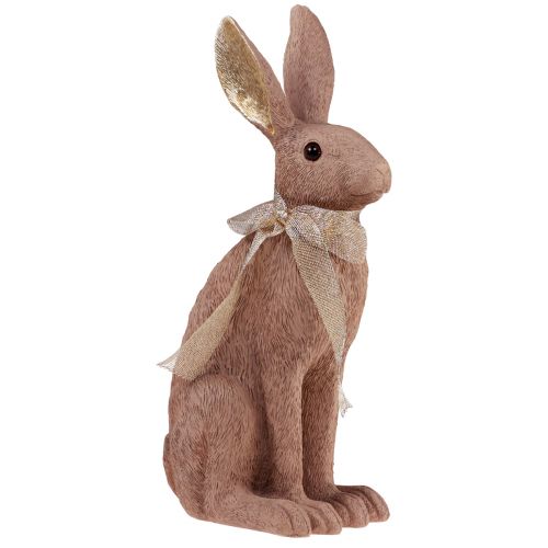 Floristik24 Easter bunny decoration bunny with bow brown decoration Easter 35cm