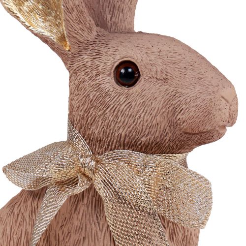 Floristik24 Easter bunny decoration bunny with bow brown decoration Easter 35cm
