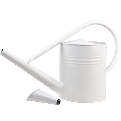 Floristik24 Decorative watering can metal decorative jug white 67cm 1 pc