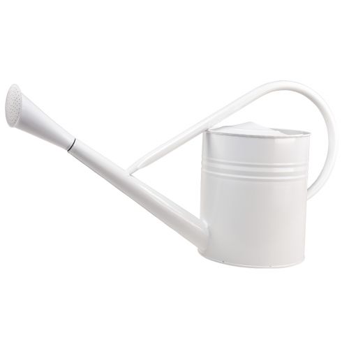 Decorative watering can metal decorative jug white 67cm 1 pc