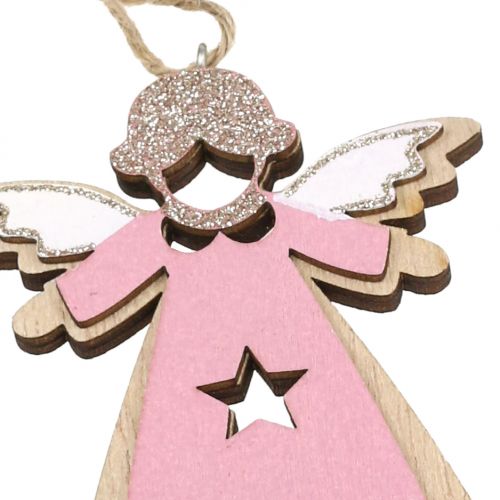 Product Christmas tree decorations nature, pink 11cm 8pcs