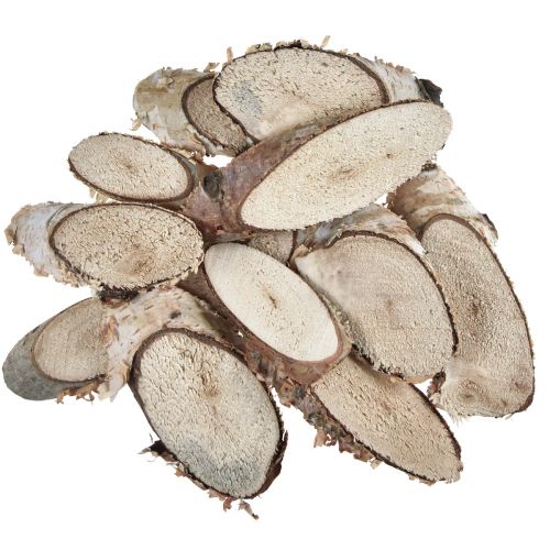 Product Birch wood slices oval birch slices 4-9cm 450g