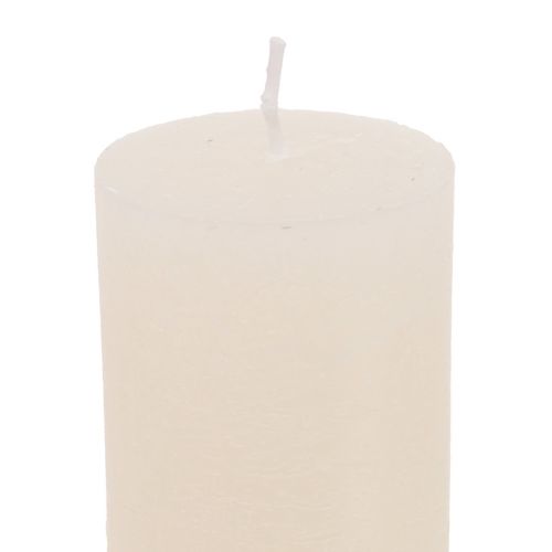 Product Large candles, solid-colored taper candles, cream, 50x300mm, 4 pieces