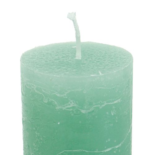 Product Green Candles Large Taper Candles Solid Colored 50x300mm 4 Pcs