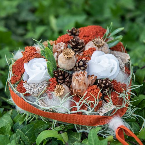 Floristik24 Achillea Orange Dried Flowers Yarrow 45-60cm 1kg