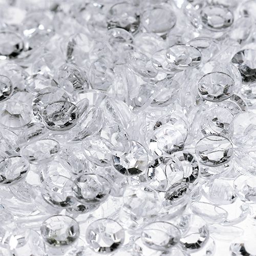 Floristik24 Acrylic diamonds Ø4mm clear 110g