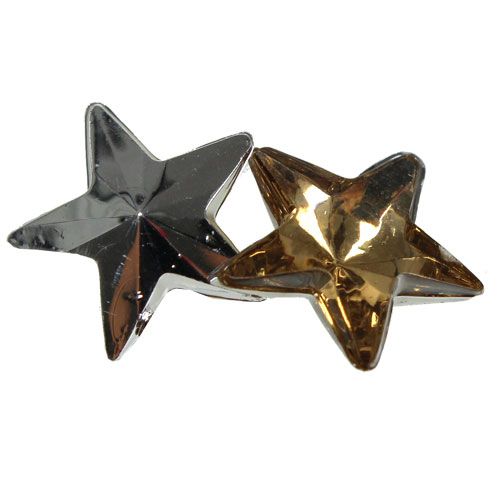 Product Scattered acrylic stars Ø1.5cm gold 100g
