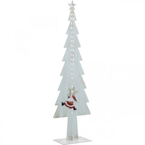 Deco advent calendar numbers fir tree metal H50.5cm