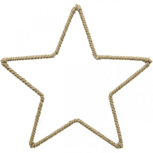 Floristik24 Advent decoration, Christmas decoration star, decorative star jute W31cm 4 pcs