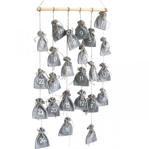 Product Advent calendar to fill Advent decoration bag H110cm