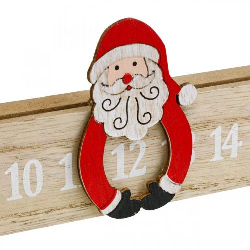 Floristik24 Advent calendar wood advent strip deco advent 48.5cm 3pcs