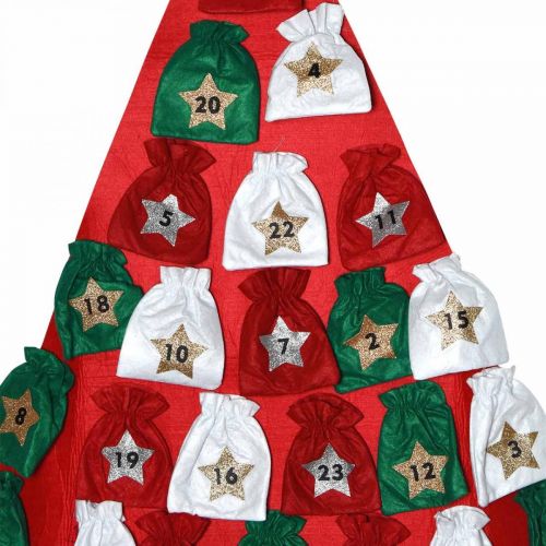 Floristik24 Advent calendar to fill yourself felt Christmas tree H115cm