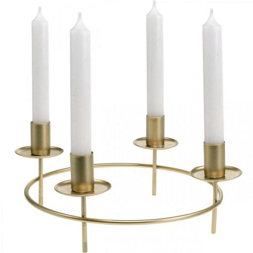 Product Candle ring rod candles candle holder gold Ø28cm H11cm 2pcs