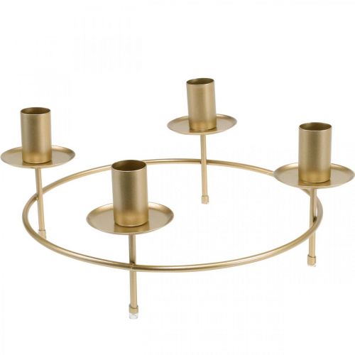 Product Candle ring rod candles candle holder gold Ø28cm H11cm 2pcs