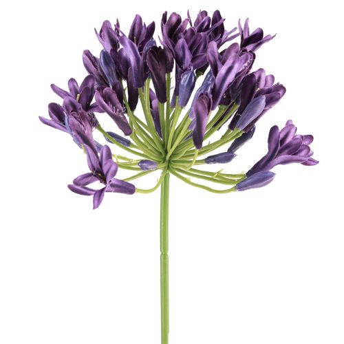 Product Agapanthus artificial flowers purple decoration lilies 75cm 2pcs