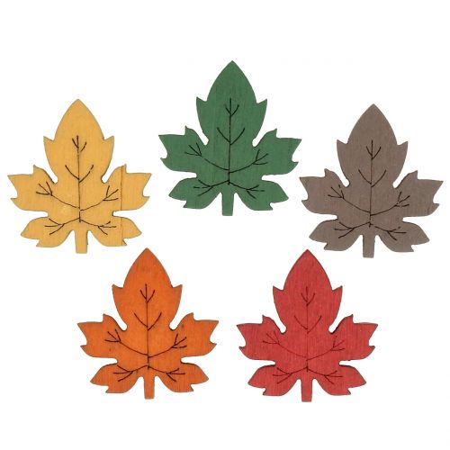 Floristik24 Maple leaf colored for sprinkling 3.5cm 72 pcs