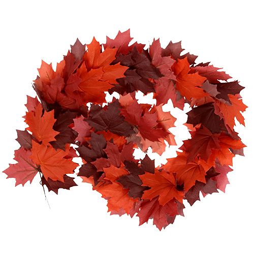 Maple garland red-orange 170cm