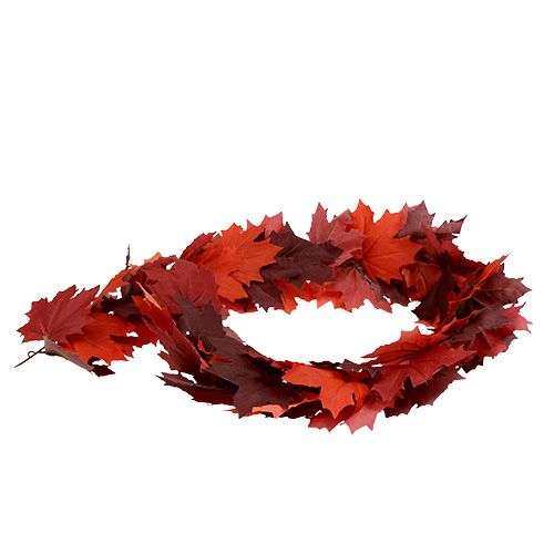 Floristik24 Maple garland red-orange 170cm