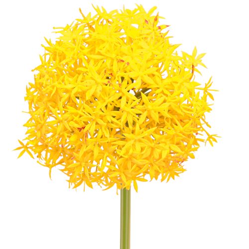 Product Allium Yellow Flower Ornamental Onion Artificial 80cm Ø14.5cm 2pcs