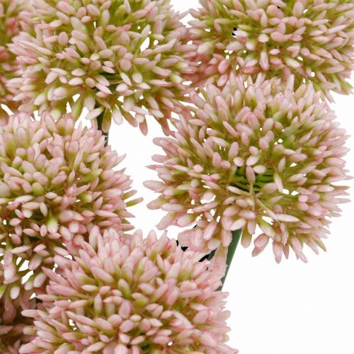 Floristik24 Artificial flower allium pink 38cm artificial ornamental onion silk flower in bunch 12pcs