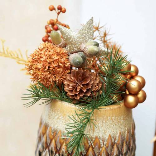 Floristik24 Ornamental onion Allium artificial orange Ø7cm H58cm 4pcs