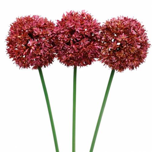 Floristik24 Ornamental onion Allium artificial mauve Ø9cm H70cm 3pcs