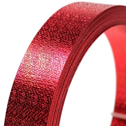 Aluminum ribbon flat wire red 20mm 5m