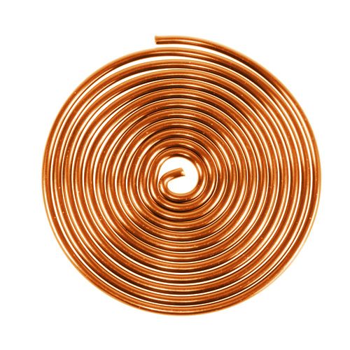 Floristik24 Aluminum wire worm Metal worm Orange 2mm 120cm 2pcs