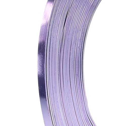 Product Aluminum flat wire, lavender, 5mm, 10m, decorative wire, craft wire