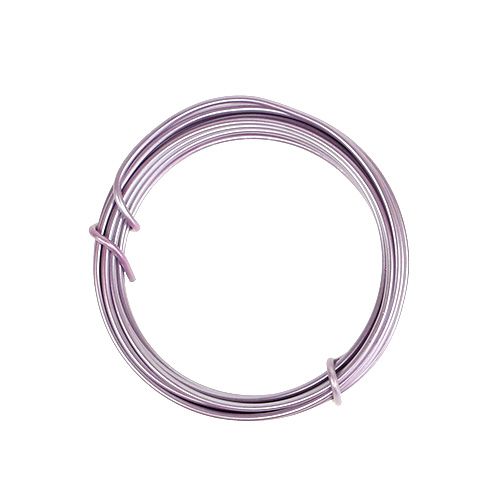Floristik24 Aluminum wire 2mm light purple 3m