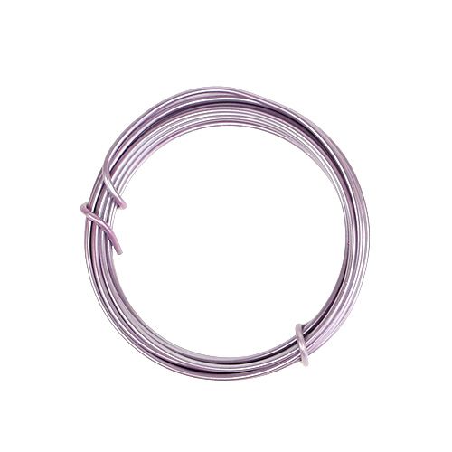 Floristik24 Aluminum wire 2mm light purple 3m