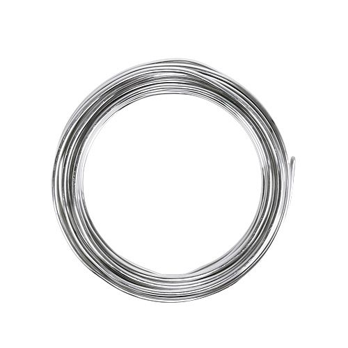 Floristik24 Aluminum wire 2mm silver 3m