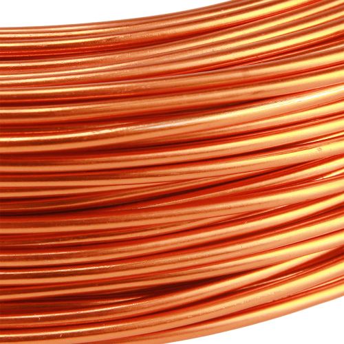 Product Aluminum craft wire, orange, Ø2mm, 500g, 60m, for DIY decorations