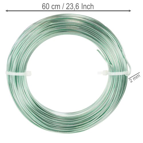 Aluminum wire 2mm decorative wire craft wire 60m 500g | Floristik24.ie