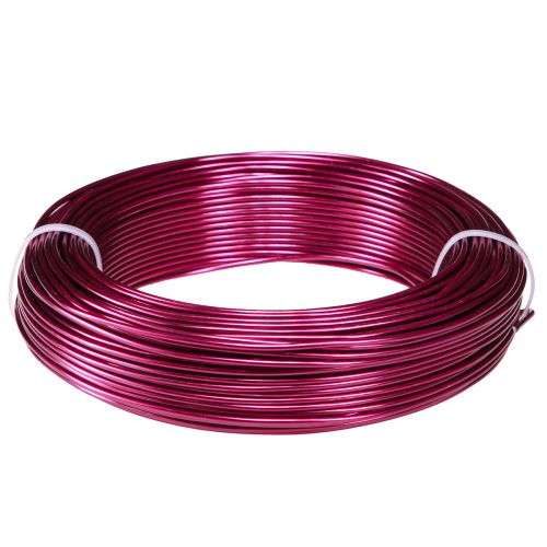 Product Aluminum wire Ø2mm Pink 500g (60m) for crafting, flower decoration, DIY