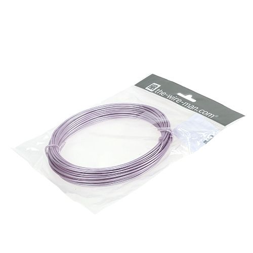Floristik24 Aluminum wire pastel purple Ø2mm 12m