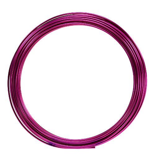 Floristik24 Aluminum wire 2mm 100g pink