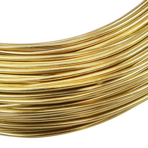 Product Golden aluminum wire 2mm 500g 60m for crafting and decoration