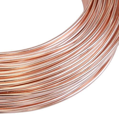 Product Aluminum wire 2mm, 60m, 500g rose gold - Flexible jewelry wire for crafting, decorating and floristry supplies