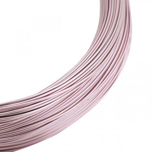 Aluminum wire Ø1mm pink decorative wire round 120g