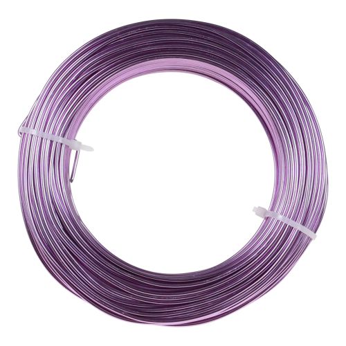 Product Purple aluminum wire, 2mm, for jewelry & decoration, lavender-colored craft wire, 500g - 60m
