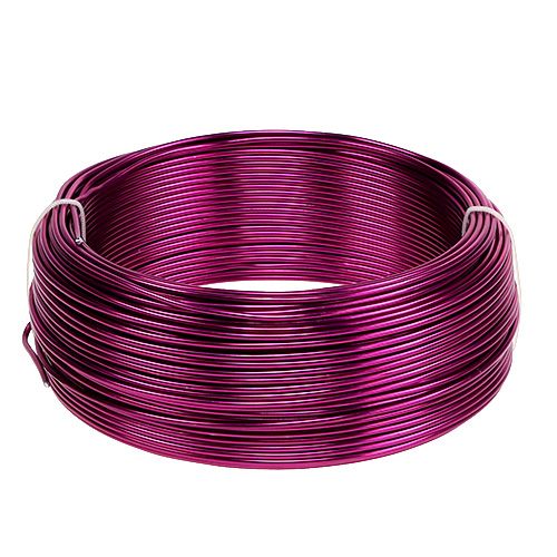 Floristik24 Aluminum Wire Ø2mm Pink 500g (60m)