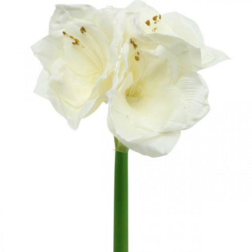 Artificial flower amaryllis white knight star Christmas decoration H40cm