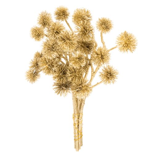 Artificial Amber Fruit Branch, Gold Decoration, 26cm Bundle of 6 buy online | Floristik24.ie