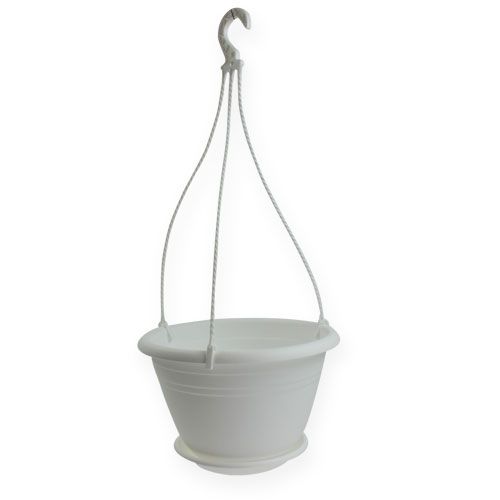 Floristik24 Hanging basket Galicia Ø30cm white